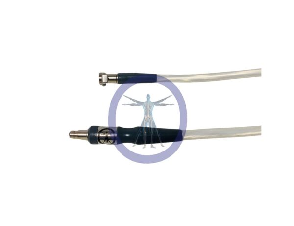 A pair of hoses on a white background.