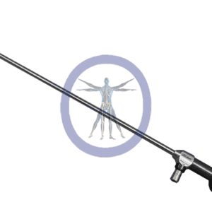 Rigid endoscope with handle and eyepiece