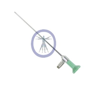 Laparoscopic trocar with green plastic handle