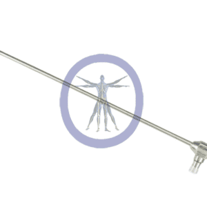Stainless steel rigid laparoscope with blue handle