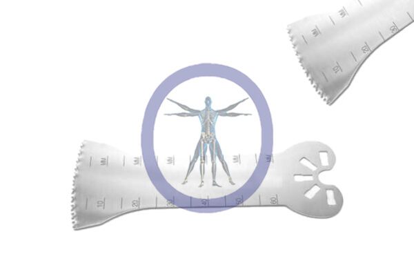 60.0 MM X 32.5 MM X 0.99 MM Large Bone Oscillating Blade – Conmed Style Hub – OSSZHS-051